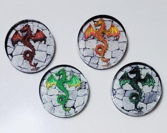 Resin Dragon Coasters