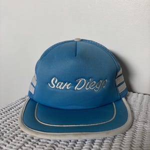Vintage 90er Jahre Trucker Kappe San Diego California