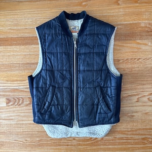 ジャケット・アウター 80s CARHARTT DUCK VEST NAVY Sherpa Lined Vest Carhartt Vest Navy Carhartt Men's Washed Duck