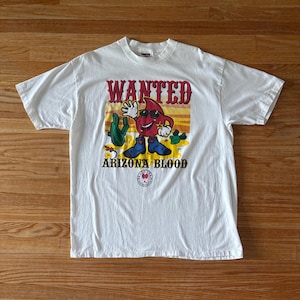 Koszulka w stylu vintage z pojedynczym ściegiem, wyprodukowana w USA w Arizonie, rozmiar XL