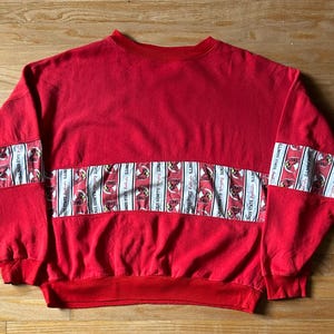 Sudadera vintage de los Illinois State University Redbirds, fabricada en EE. UU., talla grande/XL