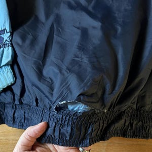 Vintage 90s Starter Windbreaker Nylon Jacket University of North Carolina Tar Heels Size XL *hole on bottom back* image 3