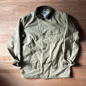 Vintage Duxbak Knopfleiste Arbeitskleidung Scheunenjacke aus Canvas Größe 40 made in USA