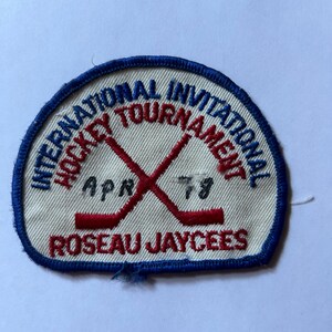 Vintage 70s Patch Ice Hockey tournament Canada