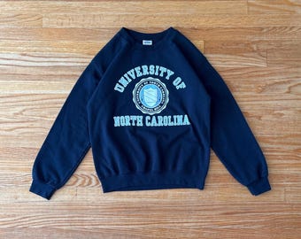 Felpa girocollo dell'Università della Carolina del Nord, USA, taglia piccola/media
