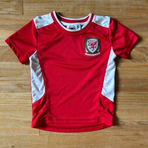 Kids FA Wales National Team Football Soccer Jersey Size Kids 2/3