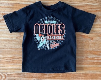 Kids Disney Mickey Mouse Baseball t-shirt Baltimore Orioles Size 4T