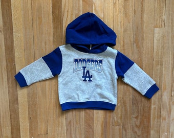 Kinder LA Dodgers MLB Baseball Sweater Jersey Hoodie Los Angeles California Baby Größe 18 Monate