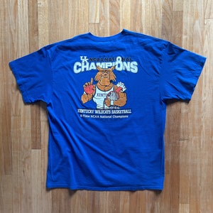 University of Kentucky Wildcats NCAA Basketball Champions T-Shirt size 2X (2XL)