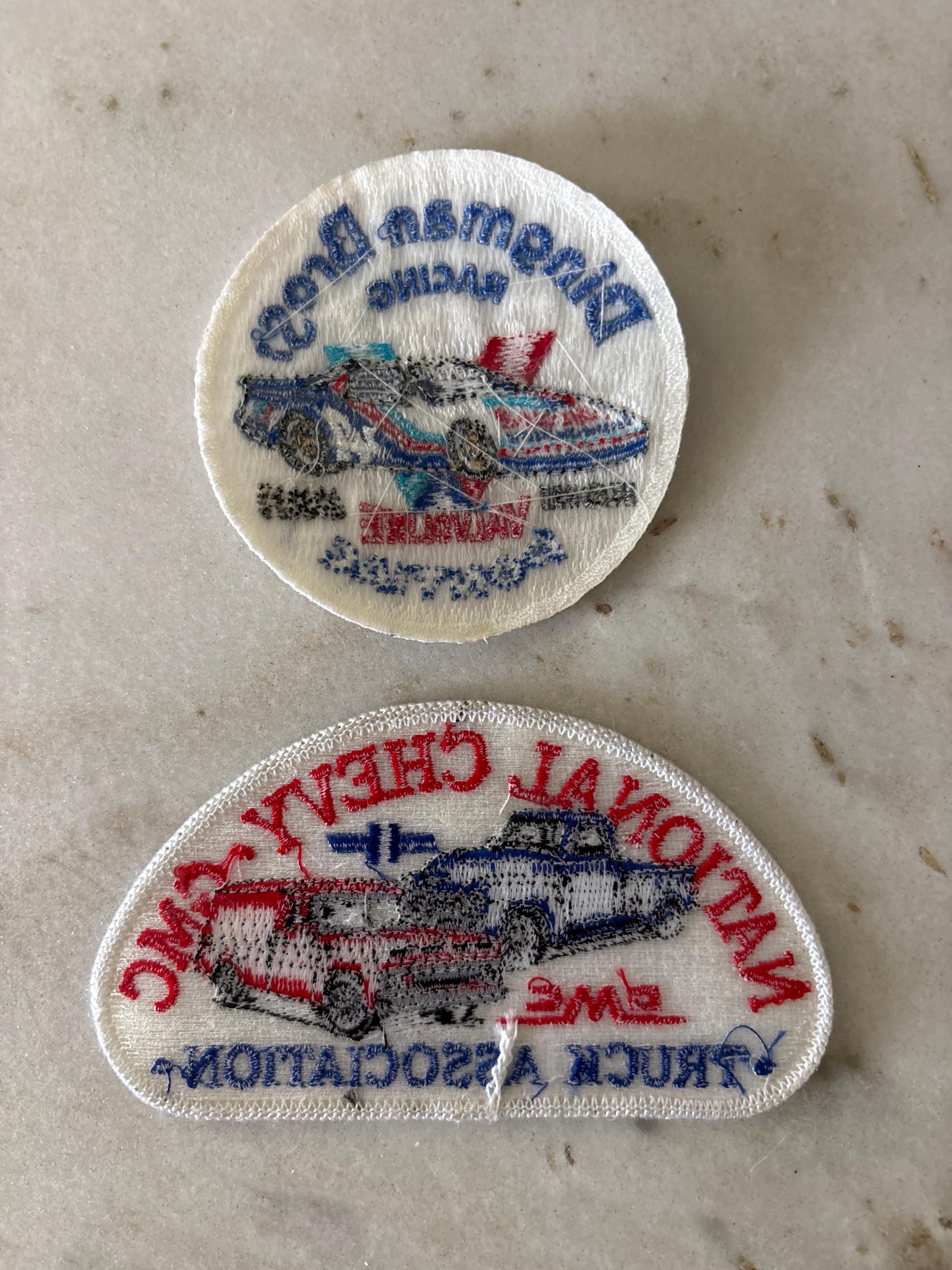 Set of 2 Racing Patches - Pontiac Valvoline Racing Car Patch and Chevy ...