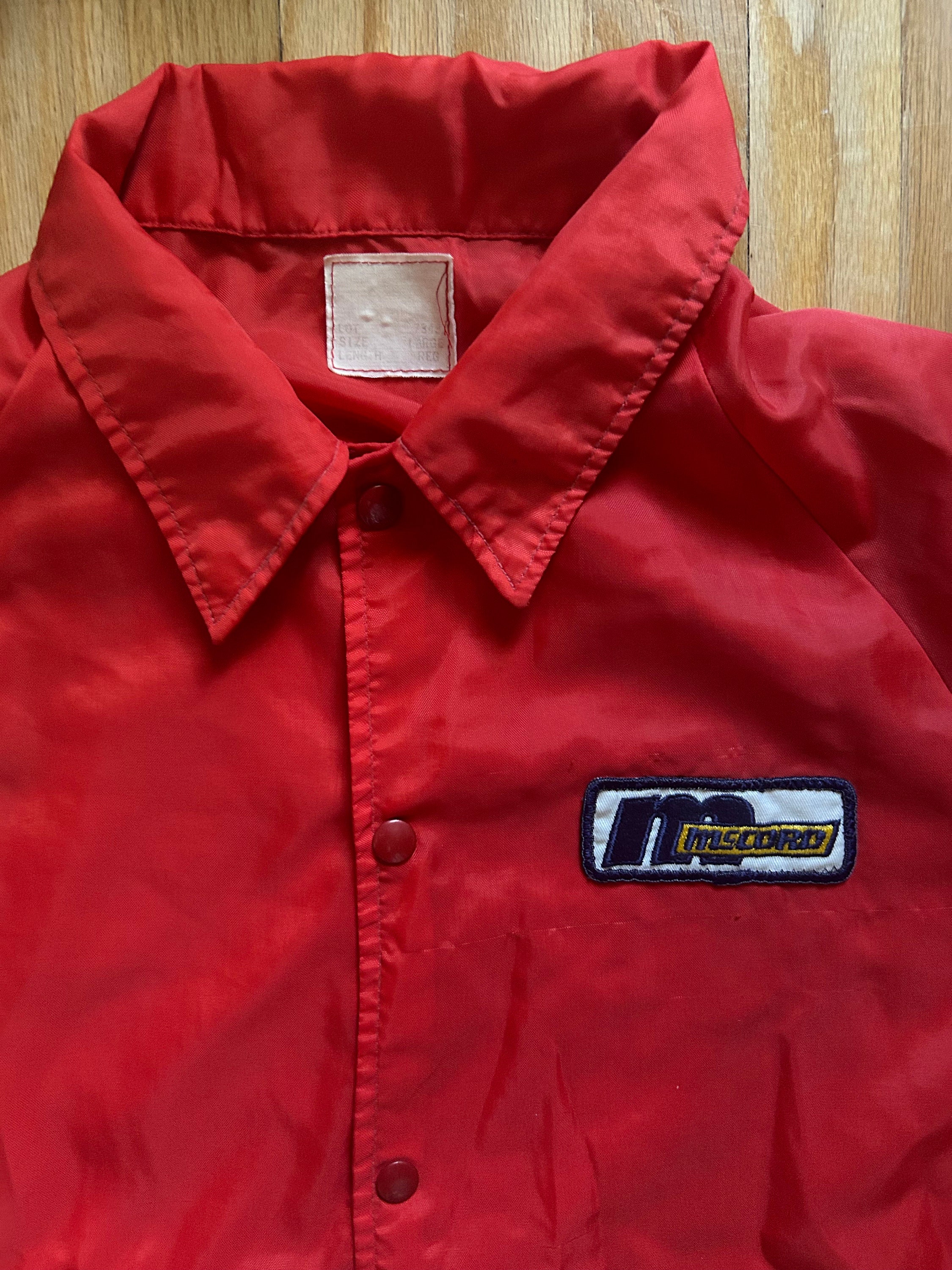 Vintage Orange Coaches Jacket With Patch Size Large - Etsy