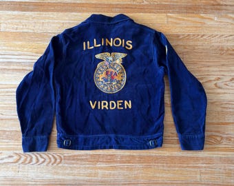 50's FFA Farmers Jacket Vintage Earliest Model With Triangle