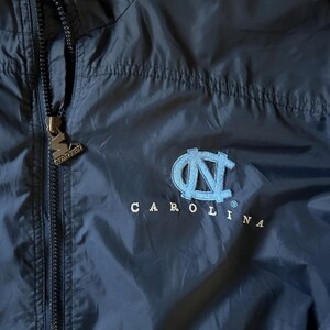 Vintage 90s Starter Windbreaker Nylon Jacket University of North Carolina Tar Heels Size XL *hole on bottom back* image 7