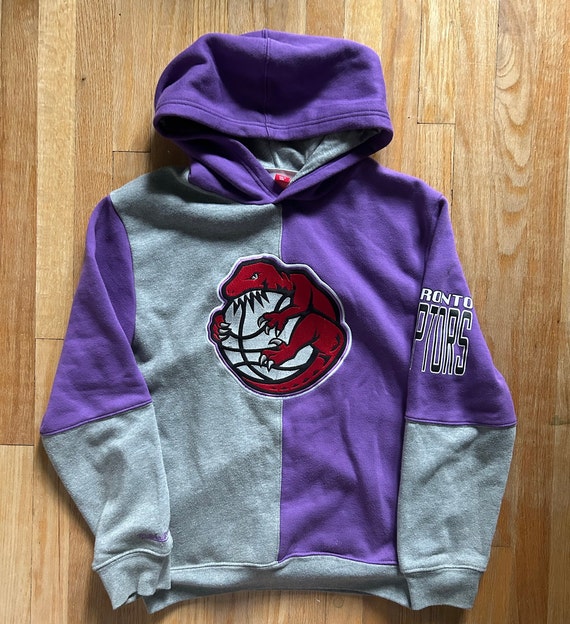Kids Toronto Raptors NBA Basketball Embroidered Hoodie Mitchell and Ness Size Large 14 16 Youth Etsy