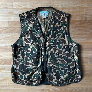 Vintage 70's Camo Duck Hunting Vest M - Etsy
