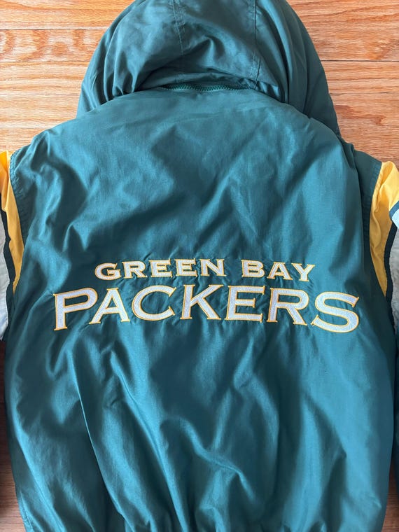 Vintage 90s Logo 7 Green Bay Packers Winter Parka NFL Football