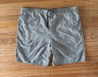 Vintage 90s all over pattern Swim Shorts size XL
