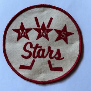 Vintage 70s Patch Ice Hockey Winnipeg  Stars