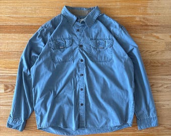 Wrangler Workwear blauw button-down shirt maat XL