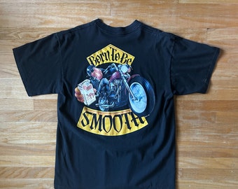Vintage 90s t-shirt Camel Cigarette x Strugis Motorcycle Rally Born to be Smooth Size Large / XL