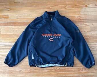Chicago bears NFL football pullover windbreaker jacket Size medium