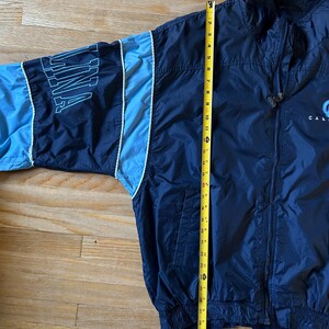 Vintage 90s Starter Windbreaker Nylon Jacket University of North Carolina Tar Heels Size XL *hole on bottom back* image 6