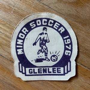 Vintage 70s Patch Soccer / Football Club Glenlee 1976