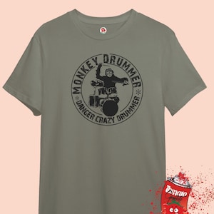 T-shirt unisex Monkey Drummer / Danger Crazy Drummer