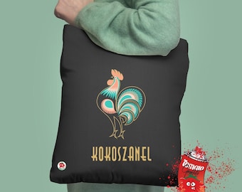 Kokoszanel - funny composition on Tote Bag