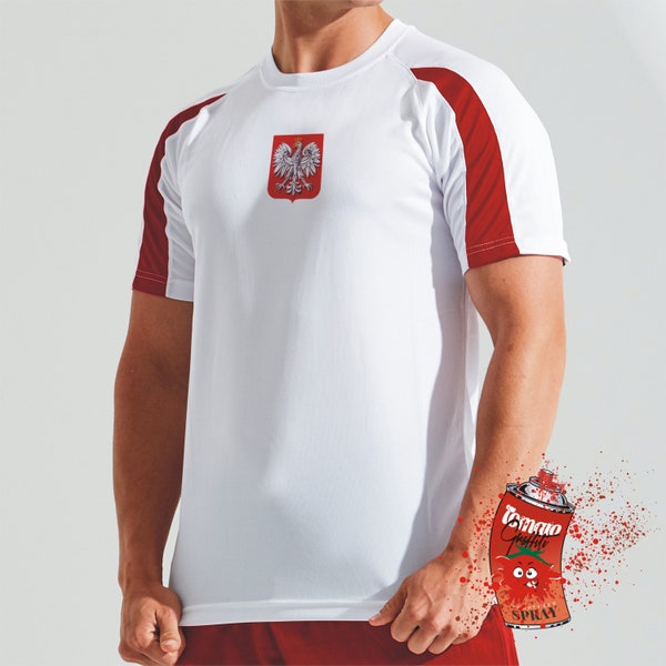 POLAND T-shirt, with the Emblem of Poland, Polish Eagle, Polska koszulka, z Godłem Polski