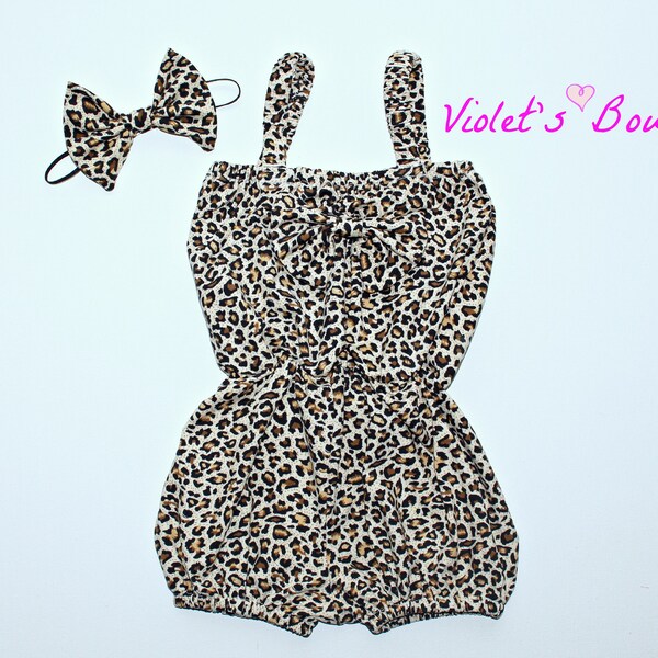 Leopard Ruffle Romper