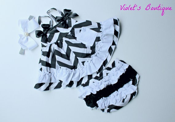 blue dress for baby girl Black and White Chevron Jersey Maxi Dress – Saved by the Dress main image 1