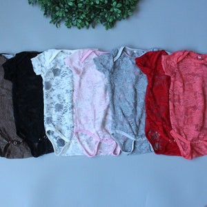 Baby girl bodysuit. Lace bodysuit.