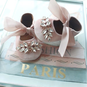 Dusty pink baby shoes..luxury shoes..baby crib shoes..baby shower shoes..1st birthday shoes.