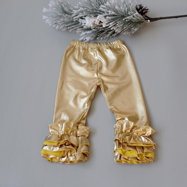 Gold Baby Leggings Etsy