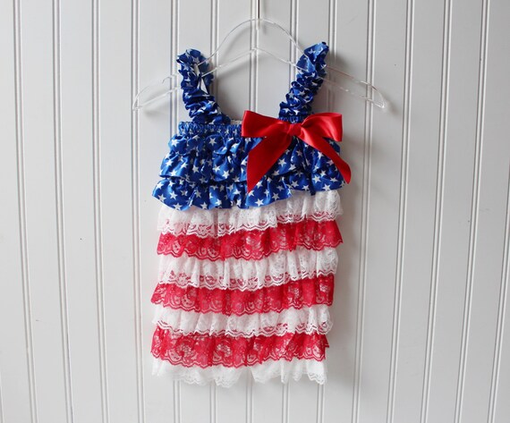 Red white hotsell and blue rompers