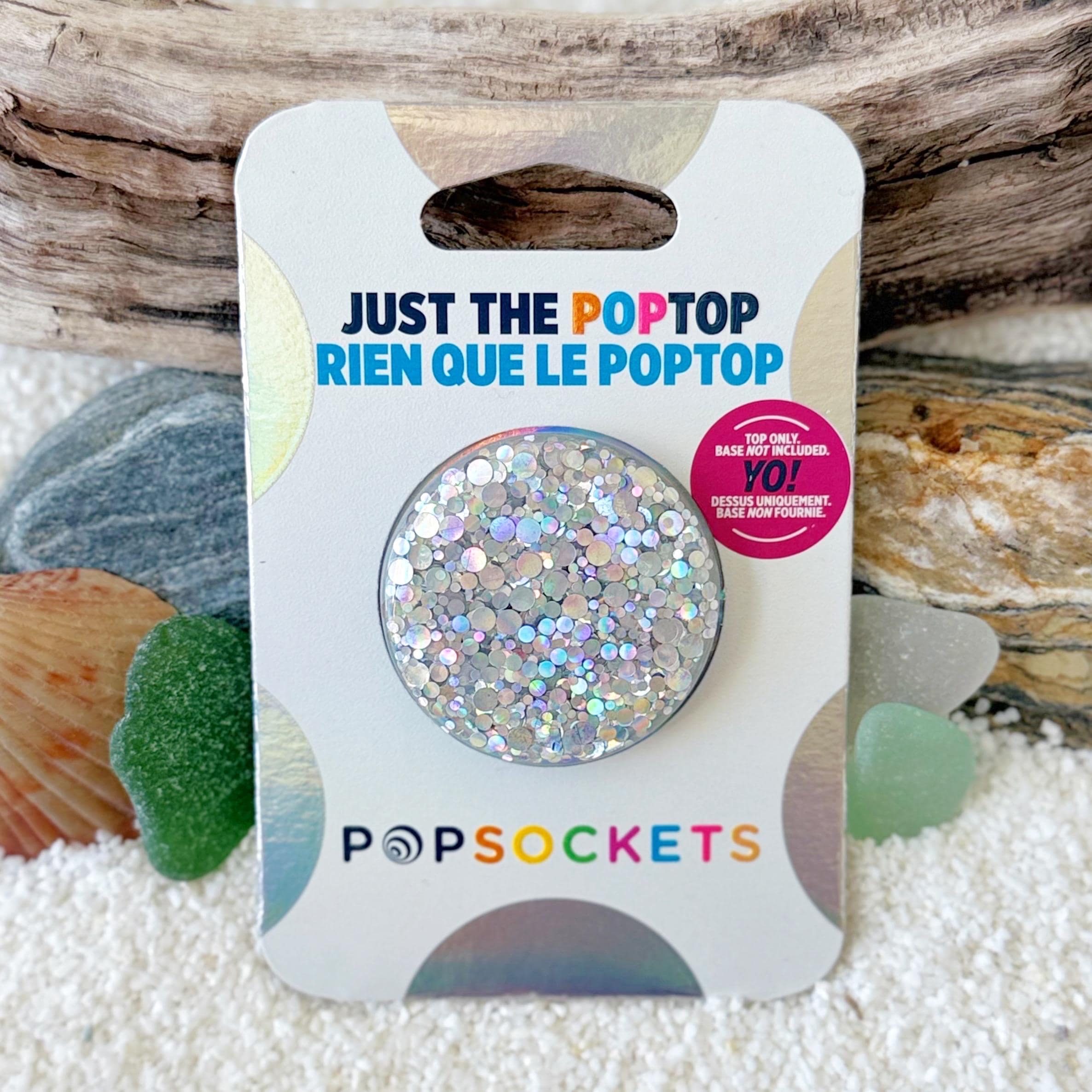 Popgrip Swappable Phone Holder Popsocket Purple Glitter