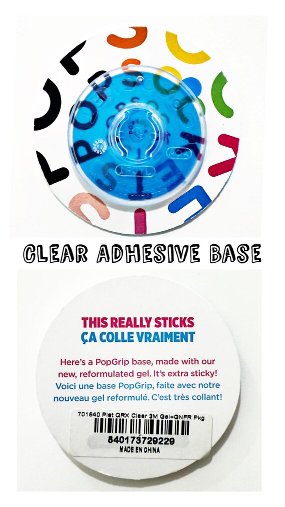 Adhesive Base Clear Popsocket Base Neon Rhinestone, Customized