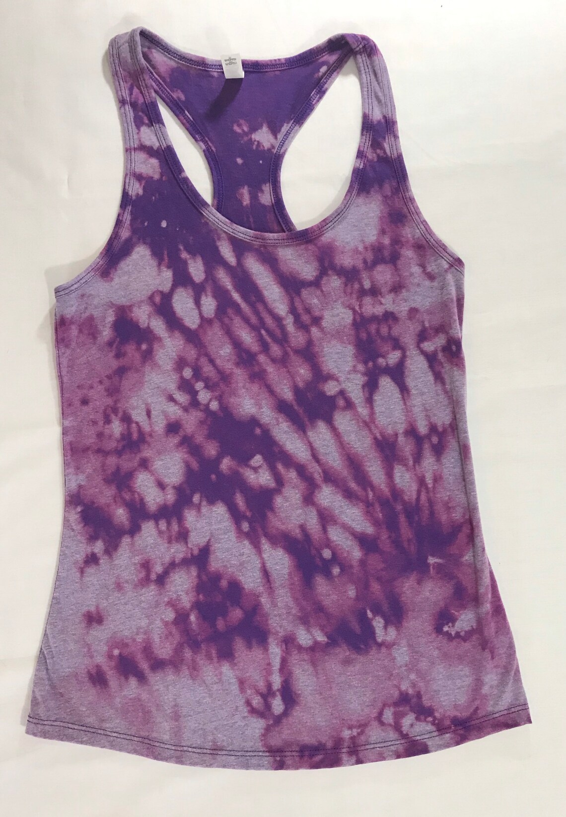 bleach dye purple shirt