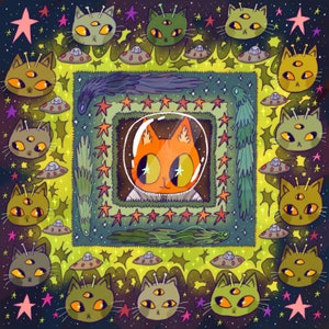 mr alien kitty cat