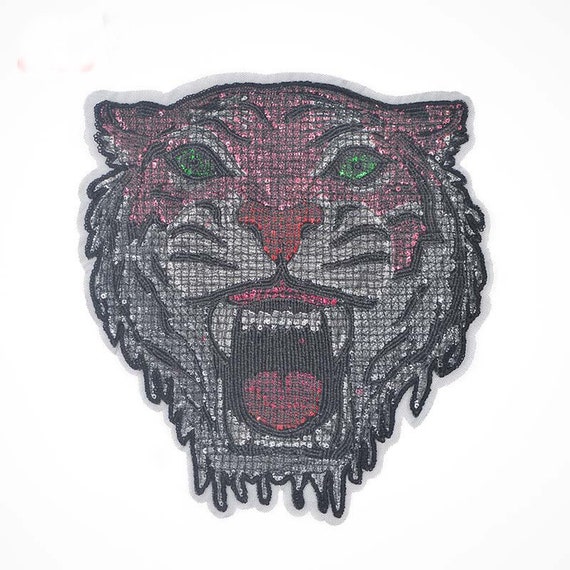 Sequin Patch Large Pug Head