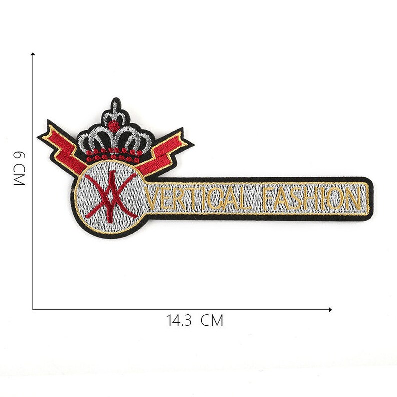 Embellishment,Star Patch Red Green Gold Crown Embroidery Design,Iron on Patch,Crown Embroidered Patch 1 Set Crown Embroidered Patch