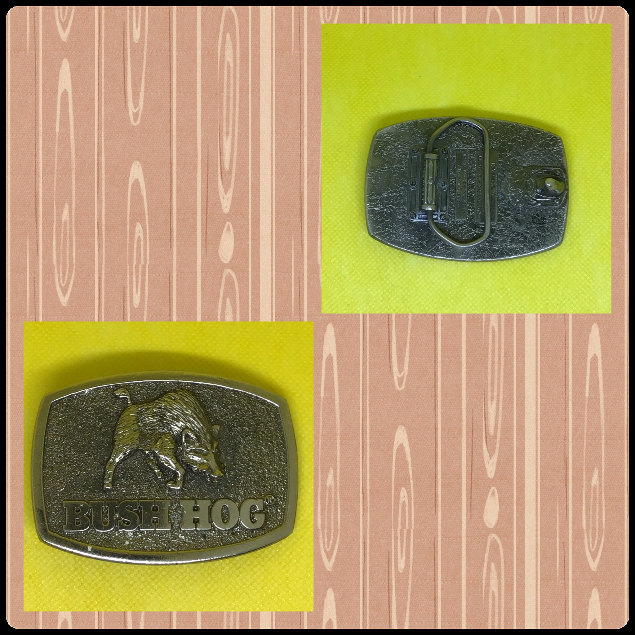 BUSH HOG Belt Buckle Etsy