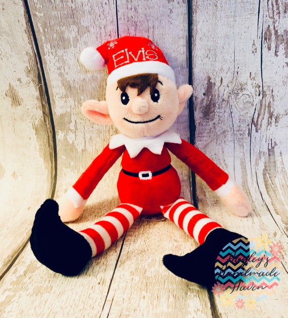 christmas elf soft toy