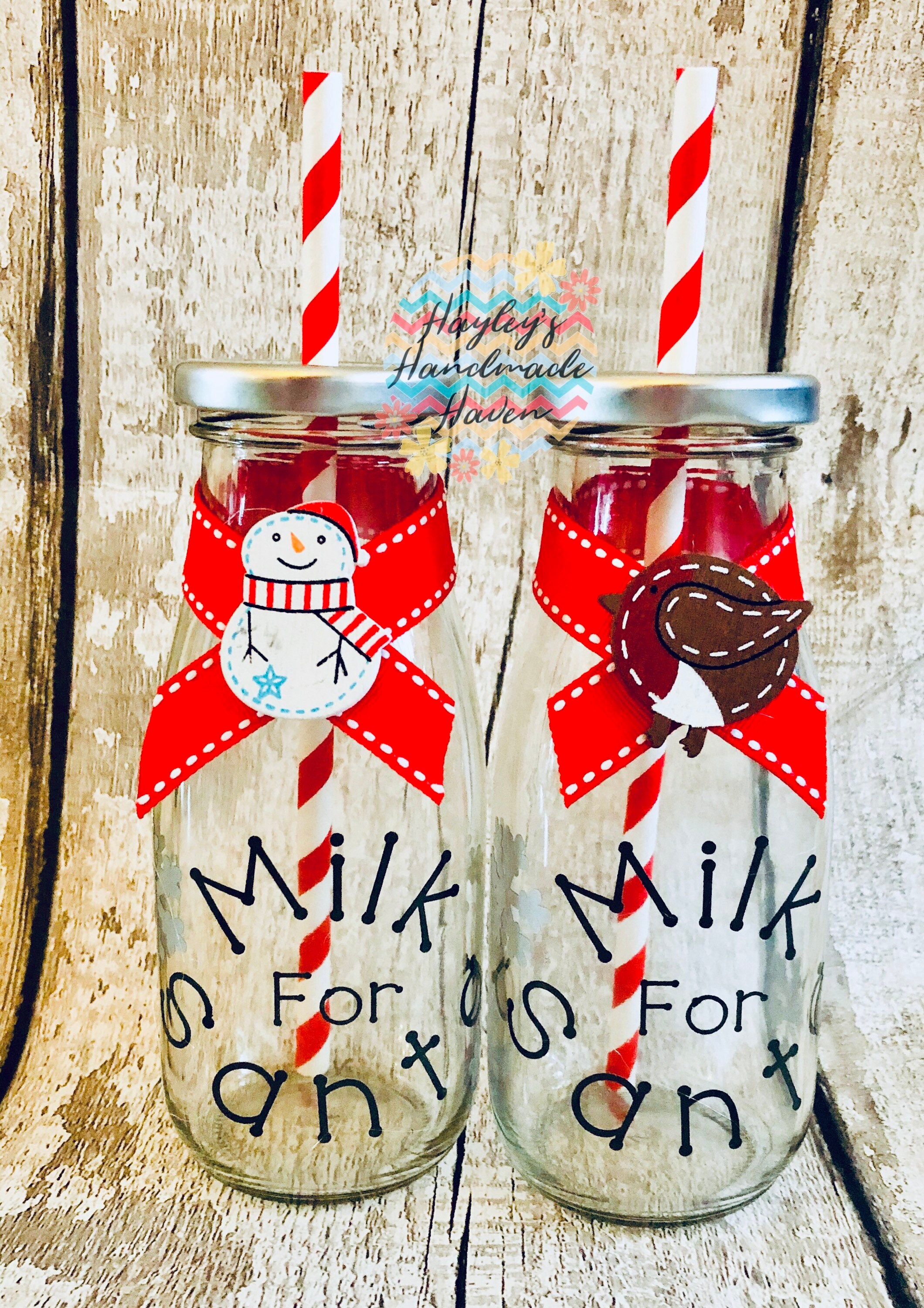 Santa Milk Bottle Christmas Eve Box/Stocking Fillers | Etsy