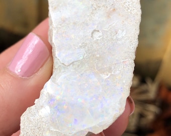 Mintabie Opal Specimen, Genuine Australian Opal, Rockhound, Paperweight, Office Decor, Rough Opal, Opal, Lapidary Artist, Natural Gemstone