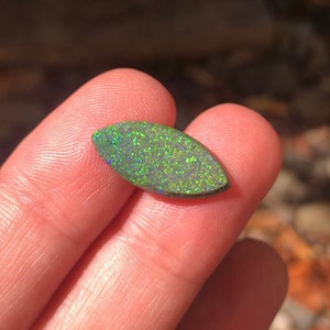 3.6cts Andamooka Opal, Australian Opal, Solid Opal, Opal Ring, Pendant, Handmade Jewelry, Metalsmith, Statement Ring, Birthday, Green Opal