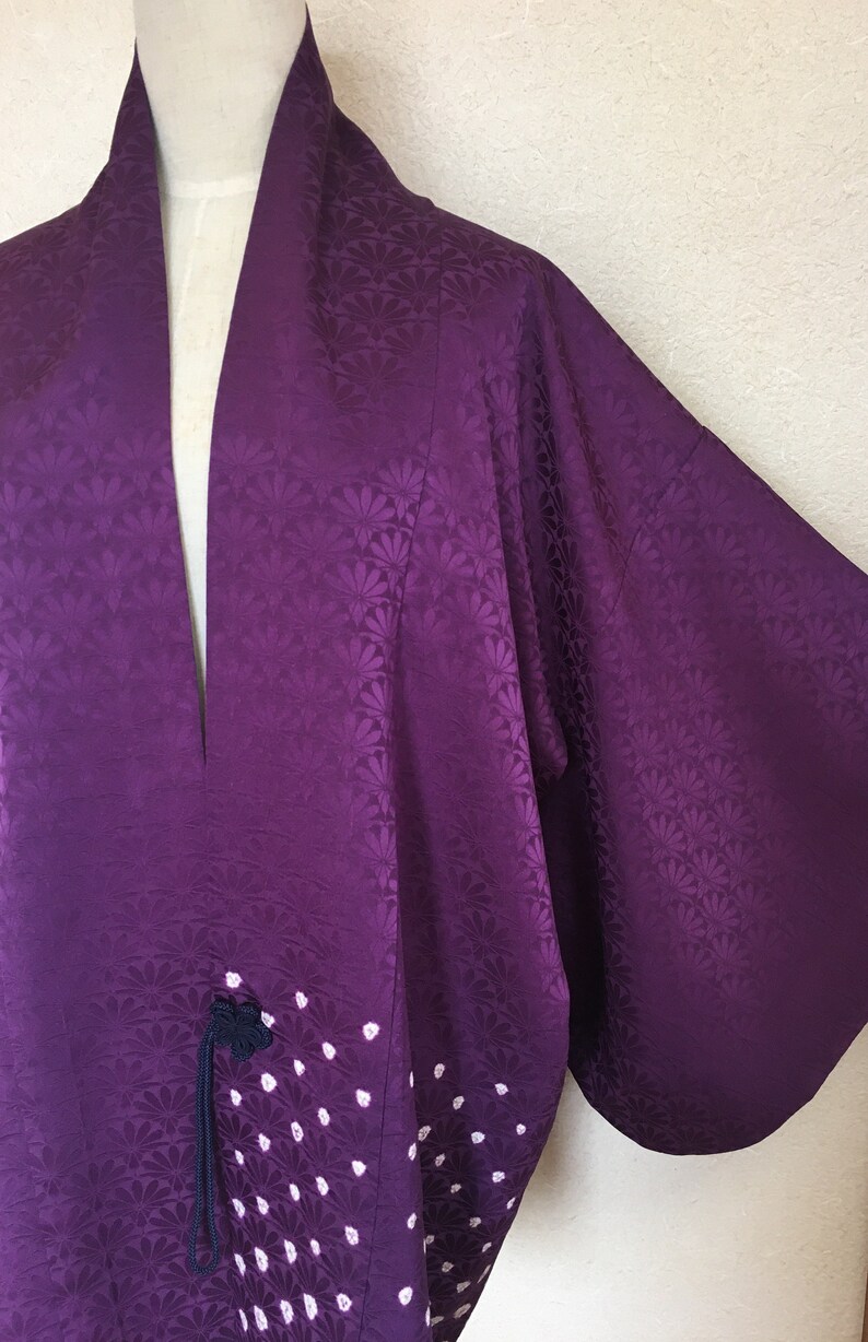 Purple Womens Pure Silk Kimono Jacket Japanese Haori | Etsy