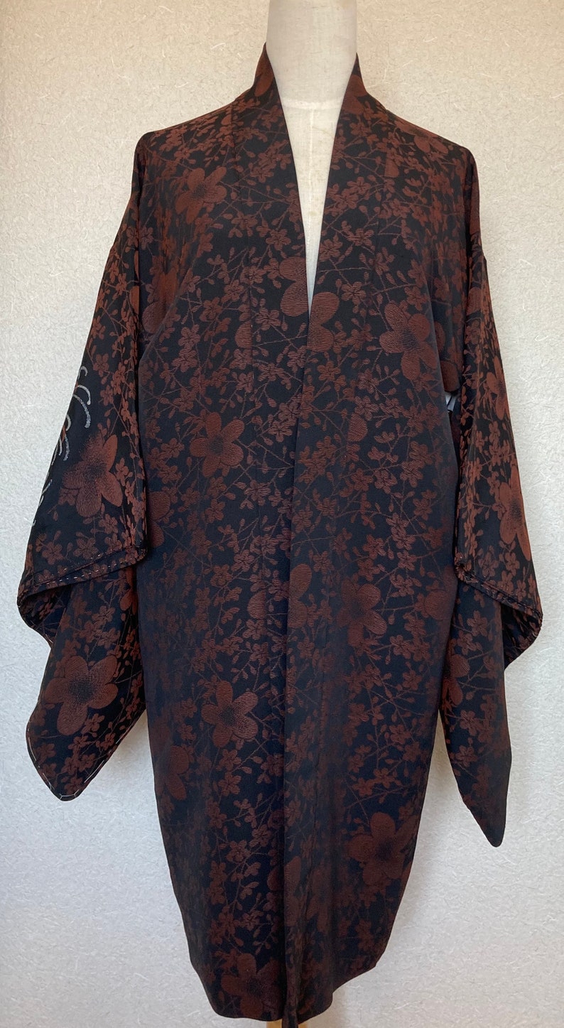 Gorgeous Womans Black Silk Kimono Haori Jacket Large - Etsy