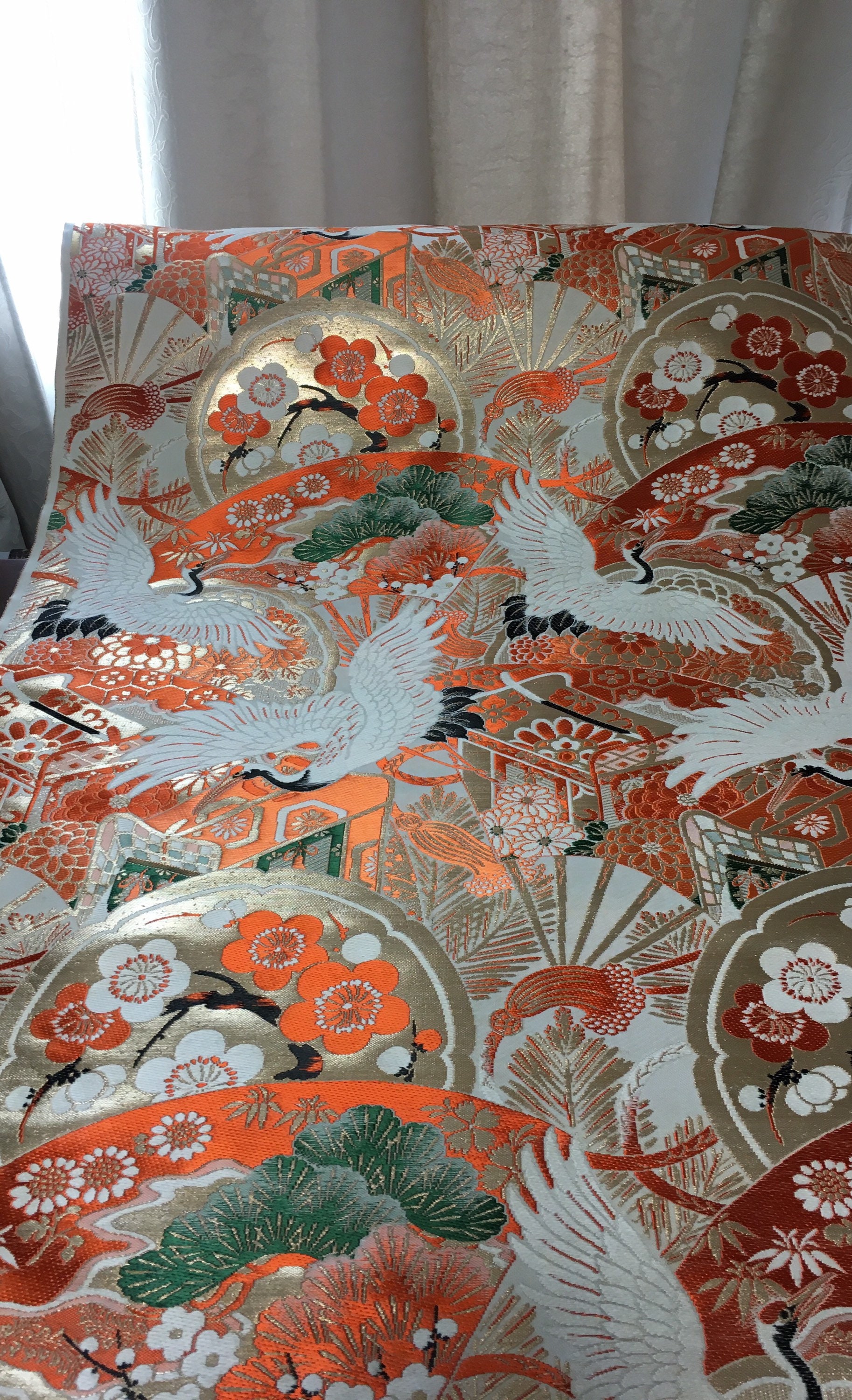 Silk Fabric Wall Hanging / Framed Panel Natures / Large Etsy